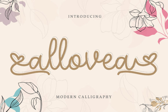 Allovea: A Delicate and Classy Script Font for Editorial Design