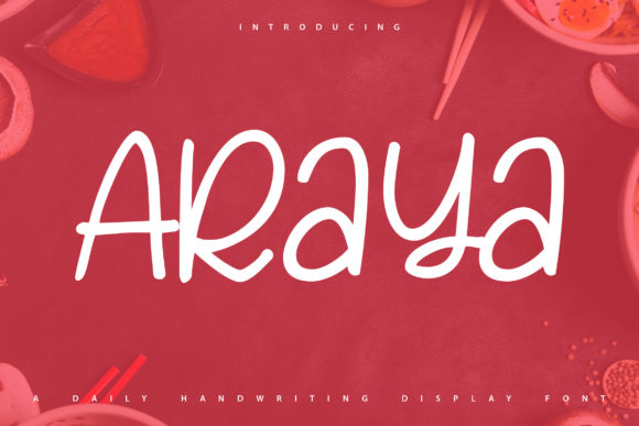 Araya: A Handwritten Font for Creative Web Design