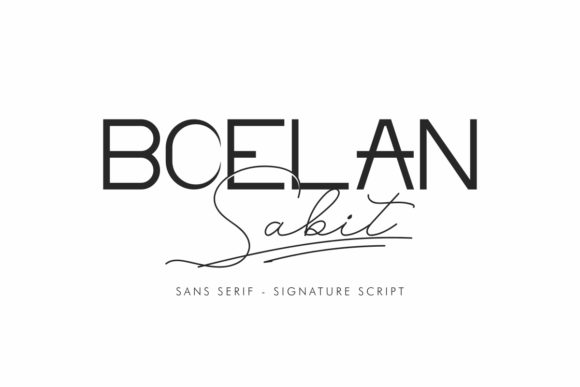 Boelan Sabit: A Charming Script Sans Serif for Editorial Design