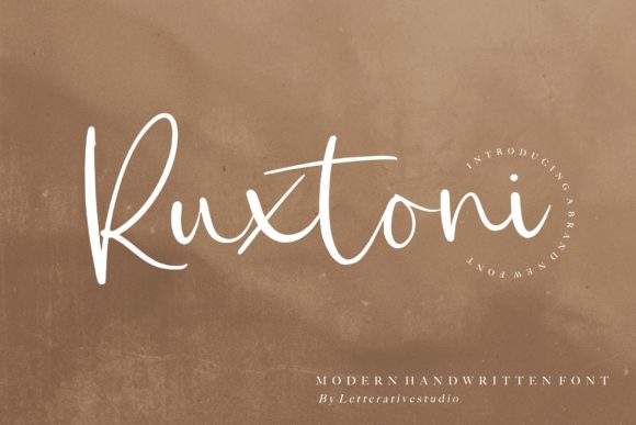 Bring Your Creations to Life with Ruxtoni Font
