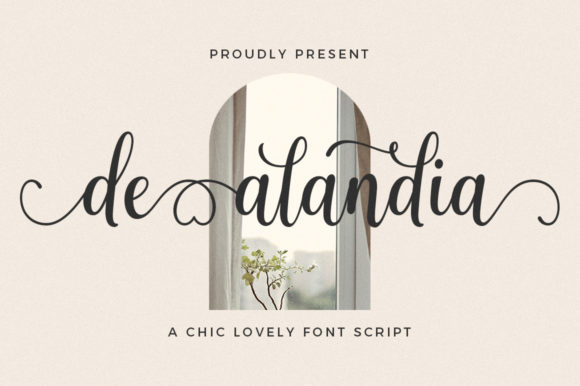 De Alandia: A Refined Script Font for Makers