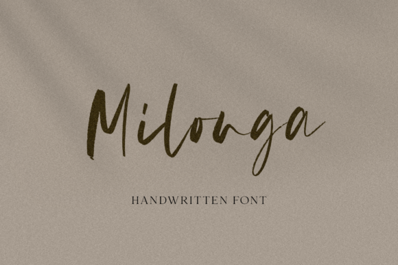 Discover Milonga: A Dainty and Elegant Handwritten Font