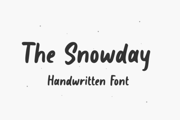 Discover The Snowday: A Charming Handwritten Font for Designers