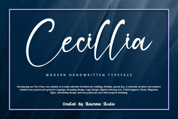 Elevate Your Brand with Cecillia: A Delicate Handwritten Font