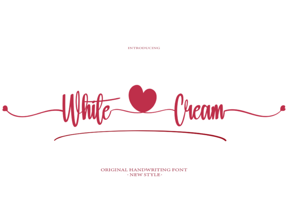 Enhance Your Brand with White Cream: A Sweet Handwritten Font