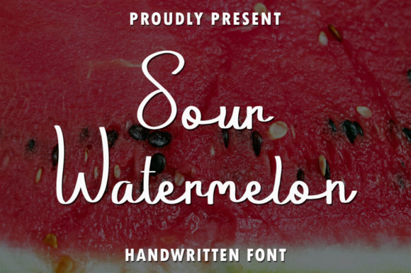 Explore Sour Watermelon: A Versatile Handwritten Font