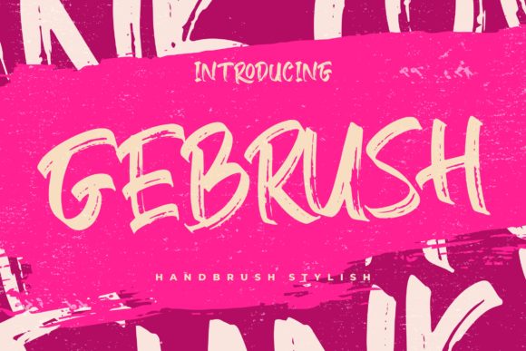 Gebrush: A Bold and Fun Handwritten Font for Web Design