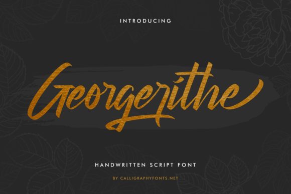 Georgerithe: A Luxurious Handwritten Font for Modern Web Design