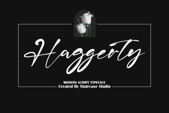 Haggerty: A Delicate Script Font for Editorial Elegance