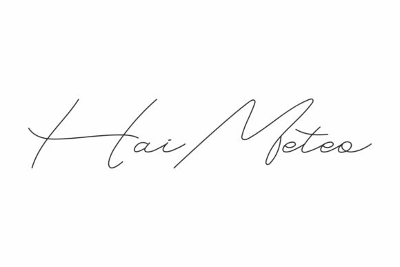 Hai Meteo: A Delicate Handwritten Font for Editorial Charm