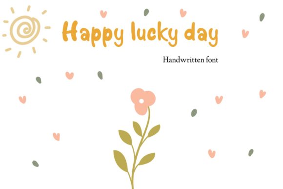 Happy Lucky Day: A Charming Handwritten Font for Editorial Design