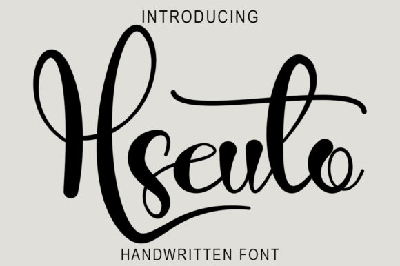 Hseuto: A Delicate and Elegant Handwritten Font for Branding