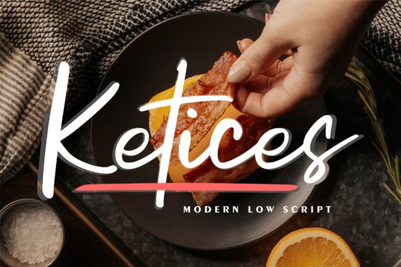 Ketices: A Handwritten Font for Creative Web Design