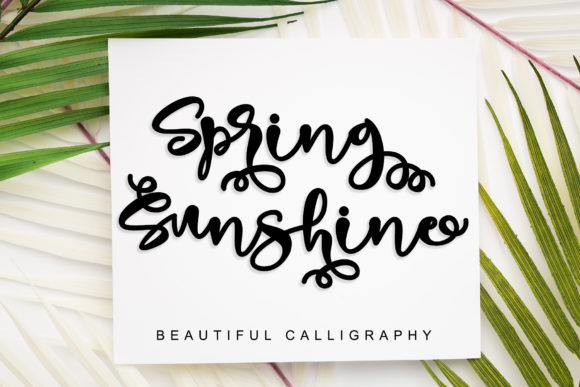 Spring Sunshine: A Versatile Handwritten Font for Creative Projects