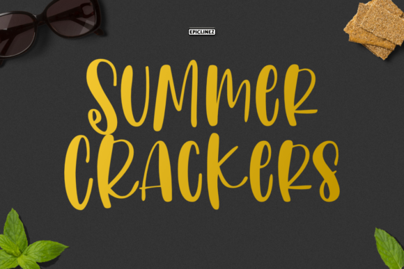 Summer Crackers: A Handwritten Font for Editorial Charm