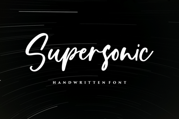 Supersonic: Elevate Your Editorial Design with This Handwritten Font