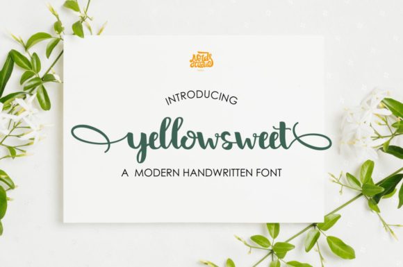 Yellow Sweet: A Delicate Font for Elegant Editorial Design